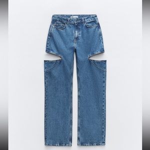 Zara  Jewel Cutout Jeans